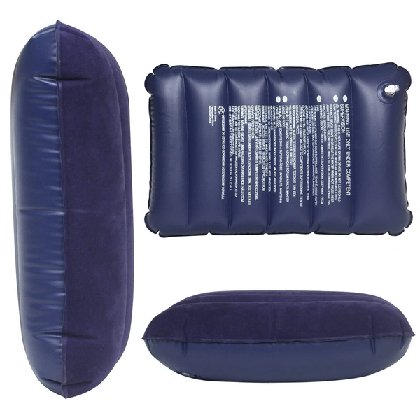 0510 Velvet Air Inflatable Travel Pillow (Blue) - 0.091 kgs, China