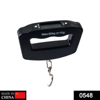 0548 Black Digital Portable Luggage Scale with LCD Backlight (50 kg) - 0.168 kgs, China