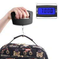 0548 Black Digital Portable Luggage Scale with LCD Backlight (50 kg) - 0.168 kgs, China