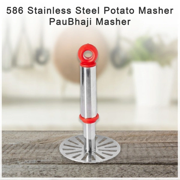 0586 Stainless Steel Potato Masher, PauBhaji Masher - 0.075 kgs, India