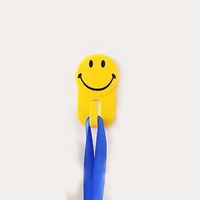0604 Plastic Self-Adhesive Smiley Face Hooks, 1 Kg Load Capacity (6pcs) - 0.033 kgs, China