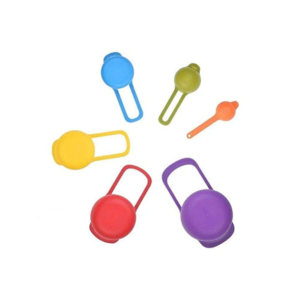 0811 Plastic Measuring Spoons for Kitchen (6 pack) - 0.204 kgs, India