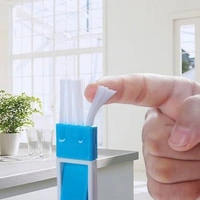 0850 2 in 1 Multi-Function Plastic Window Slot Keyboard Wardrobe Dust Removal Cleaning Brush - 0.025 kgs, China