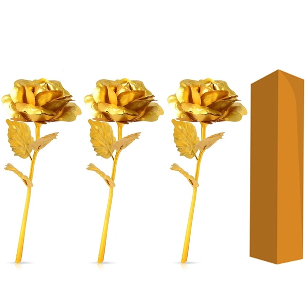 0879 B Golden Rose used in all kinds of places like household, offices, cafe's, etc. for decorating and to look good purposes and all. - 0.415 kgs, China