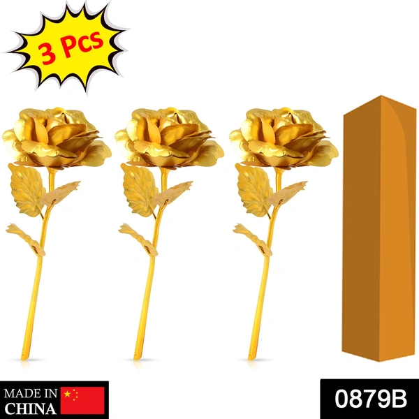 0879 B Golden Rose used in all kinds of places like household, offices, cafe's, etc. for decorating and to look good purposes and all. - 0.415 kgs, China