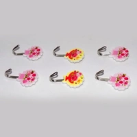 1112 Multipurpose Self Adhesive Plastic Wall Hooks - 6 pcs - 0.075 kgs, China