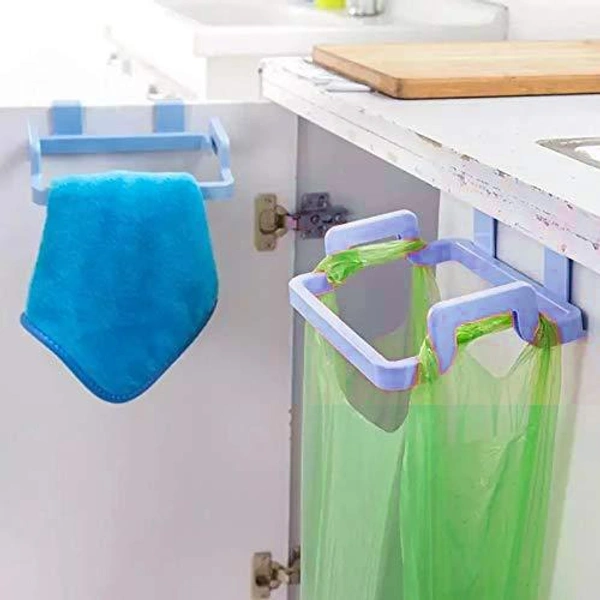 1118 Plastic Garbage Bag Rack Holder (Multi Color) - 0.24 kgs, India