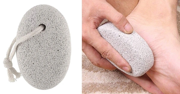 1252 Oval Shape Stone Foot, Heel Scrubber For Unisex Foot Scrubber Stone - China, 0.033 kgs