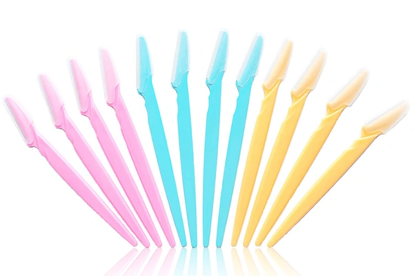 1254 Eyebrow Painless Facial Hair Remover Razor for Face, Women and Men, Tinkle Razor (3 Pack) - 0.032 kgs, China