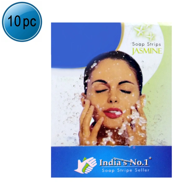 1311 Fresh Paper Soap Strips Traveling Hand Wash with Jasmine Fragrance (100 paper soap strips) - 0.046 kgs, India
