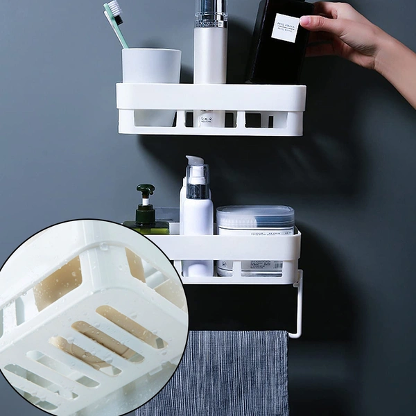 1651L Multipurpose Kitchen Bathroom Shelf Wall Holder Storage Rack Bathroom - India, 0.485 kgs