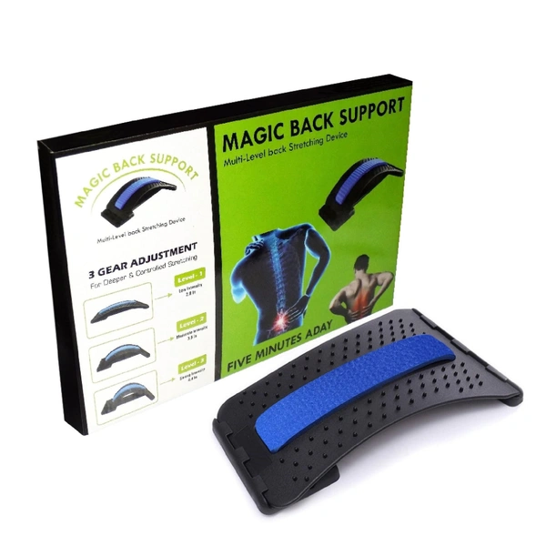1666 Multi-Level Back Stretcher Posture Corrector Device For Back Pain Relief - 0.821 kgs, India