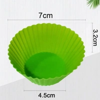0797 Silicone Cup Cake Mould (1Pc) - 0.034 kgs, India