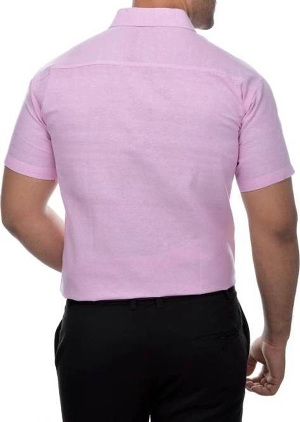 HALF-P38-SHIRT-PINK Khadi Cotton Half Sleeve Shirt - India, M / 38, 0.25 kgs