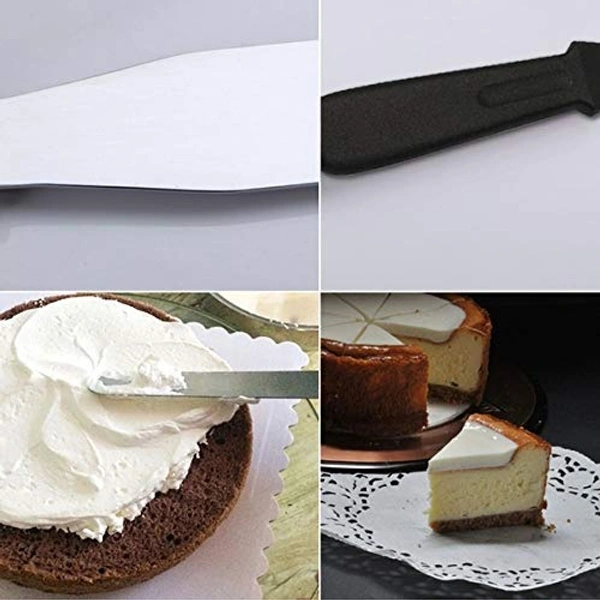 0807 Stainless Steel Palette Knife Offset Spatula for Spreading and Smoothing Icing Frosting of Cake 16 Inch - 0.1 kgs, India