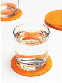 2127 Coasters Round Heat Resistant Pads Flexible for Home Kitchen Tools Tableware (3 pack) - 0.2 kgs, India