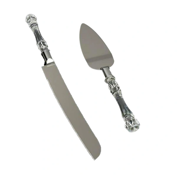 2131 Stainless Steel Cake Knife Server Set with Handle Slicer - 0.118 kgs, China
