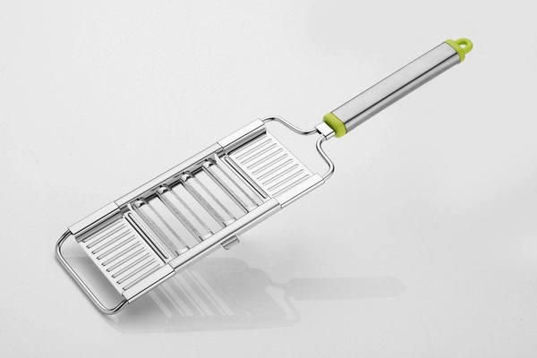 2142 6 in 1 Stainless Steel Kitchen Chips Chopper Cutter Slicer and Grater with Handle - India, 0.56 kgs