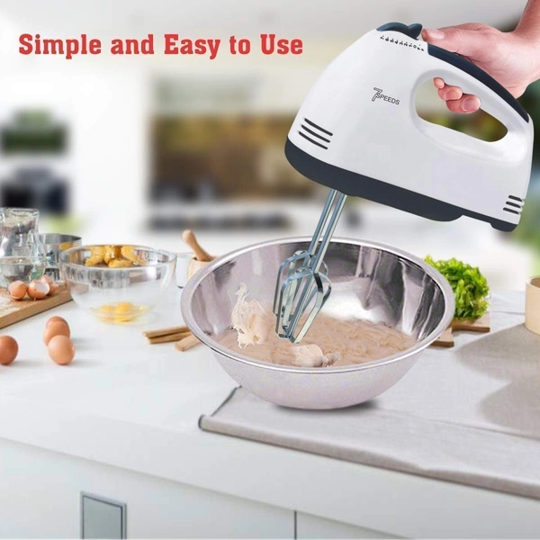 2143 Compact Hand Electric Mixer/Blender for Whipping/Mixing with Attachments - 0.6 kgs, China