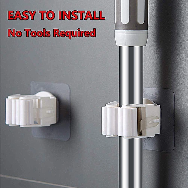 2177 Magic Sticker Series Self Adhesive Mop and Broom Holder - 0.06 kgs, China