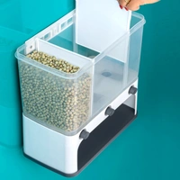 2550 Easy Flow Cereal Dispenser for Kitchen 3 in 1 Push Button Wall Mount Container - 3.172 kgs, India