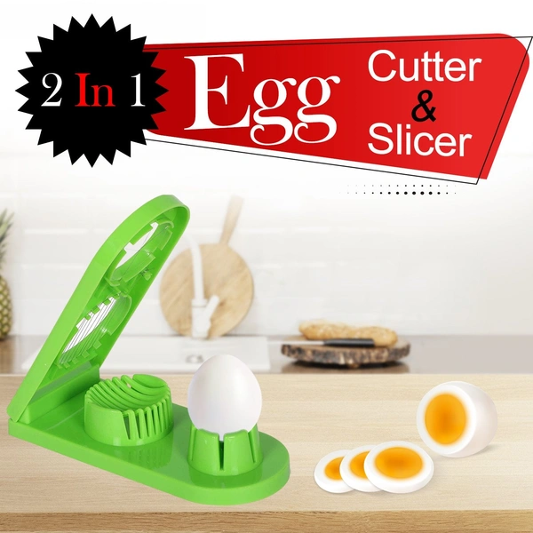 2555 Multi-Segment 2 in 1 Egg Cutter/Slicer - 0.154 kgs, India
