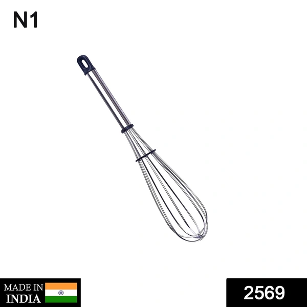 2569 Stainless Steel Wire Whisk,Balloon Whisk,Egg Frother, Milk & Egg Beater (8 inch) - 0.11 kgs, India