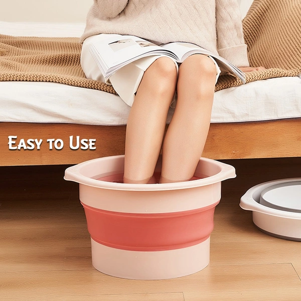 2786 Multi-Purpose Portable Collapsible Folding Tub, with Hanging Hole & Save Storage Space, Also use for Foot Spa. - 2.138 kgs, China