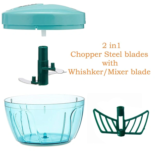 2904 Plastic Compact Vegetable Chopper (450ml) - 0.402 kgs, India
