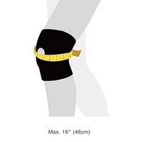 Knee Cap For Knee Pain | Open Patella Knee Cap | 2 Pcs Free Size - Free Size, Black, 0.200 kgs, India