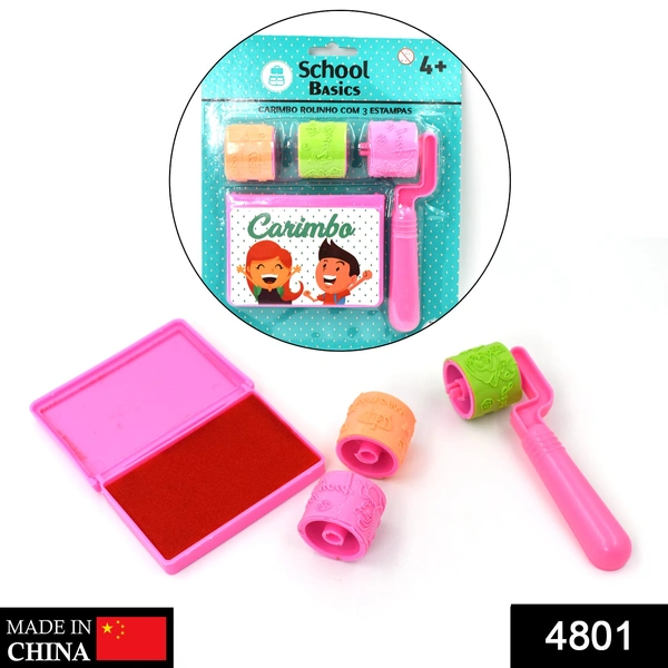 4801 Roller Stamp used in all types of household places by kids and children’s for playing purposes. - 0.33 kgs, China