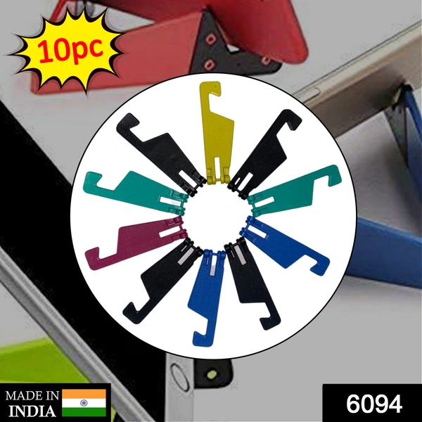 6094 V Shape Foldable Phone Stand Mobile (Pack of 10Pc) - 0.09 kgs, India