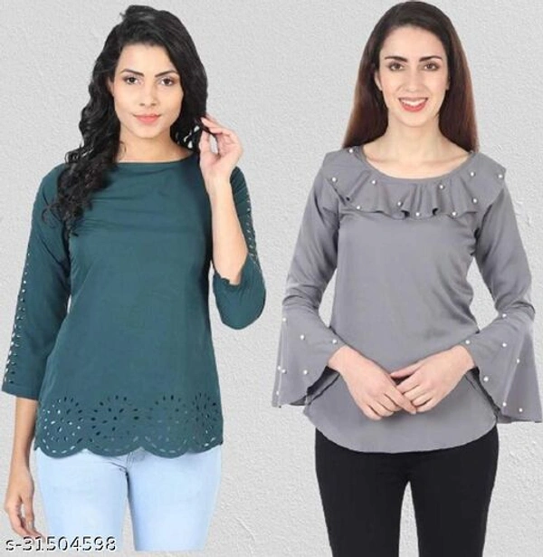 Pack Of 2 Pretty Tops  - S