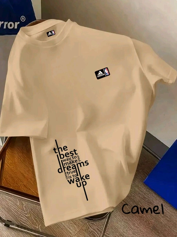 Round Neck Drop Shoulder Tshirt* - L40