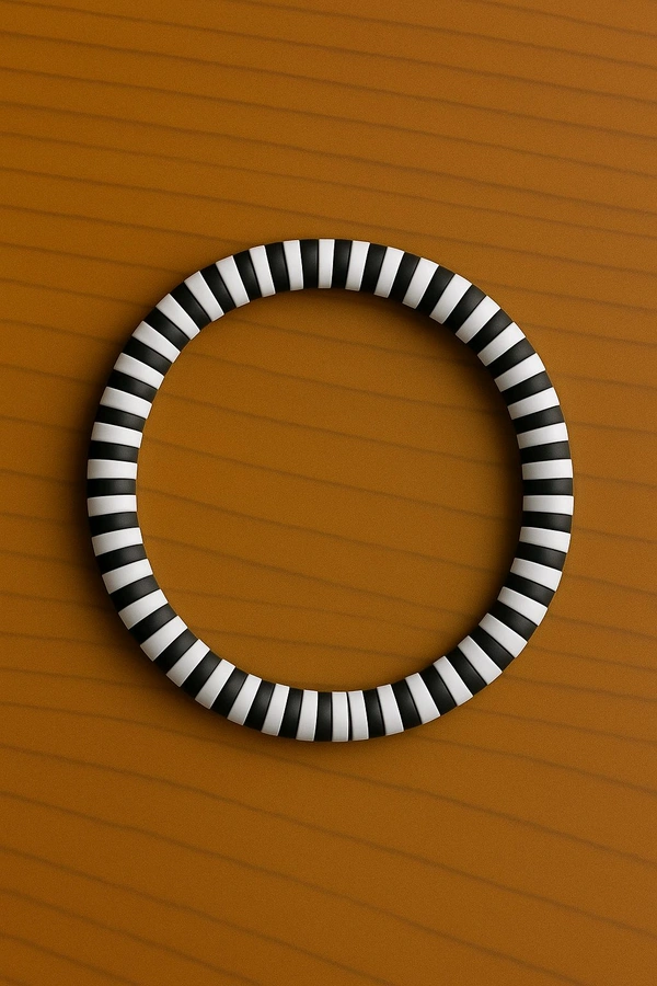 White & Black Chain Bracelets