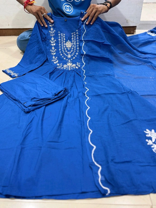 Printed Floral Kurta And Duppata Set 2 - L