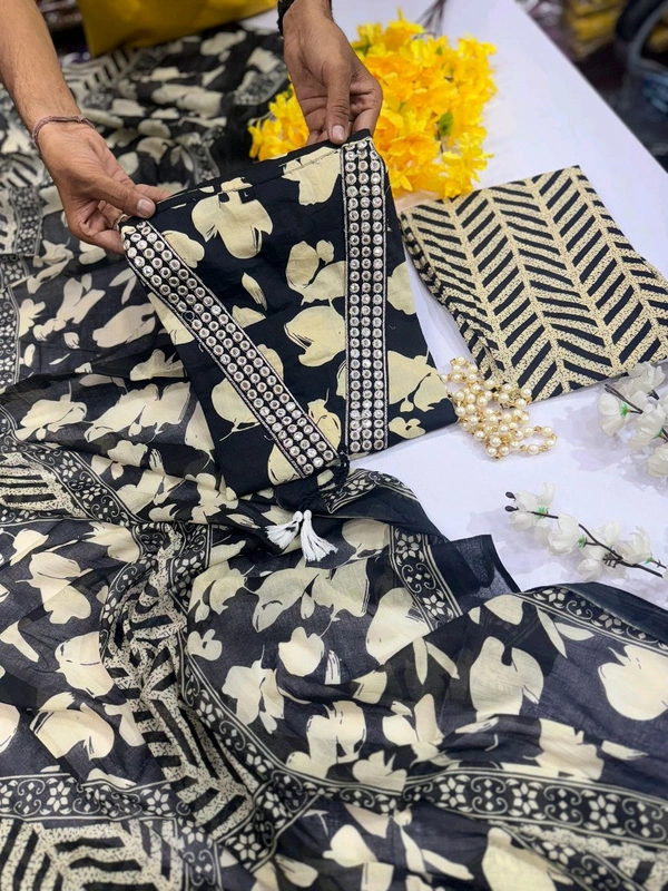 Embroidery Cotton Suit 1 - M