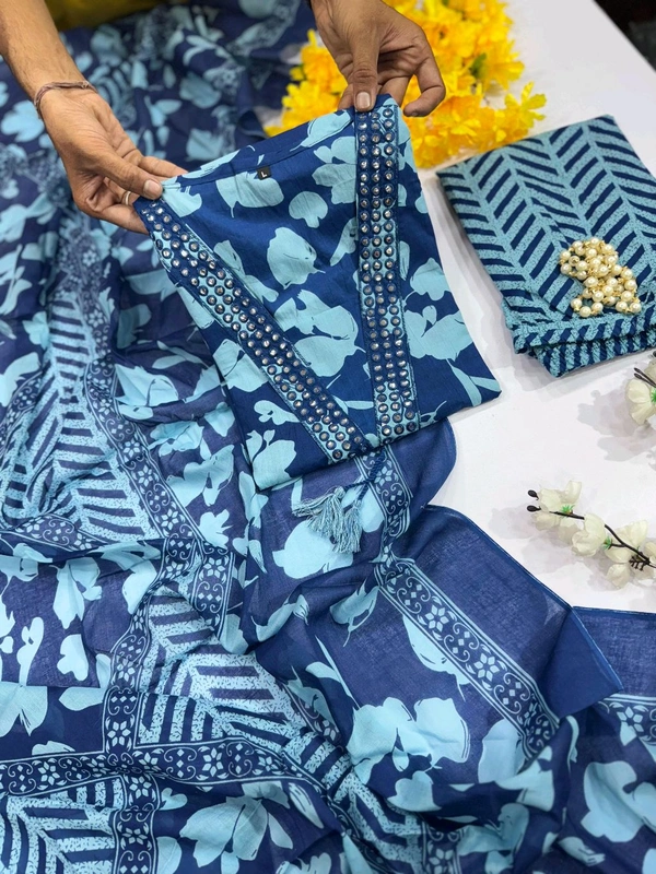 Embroidery Cotton Suit 2 - M