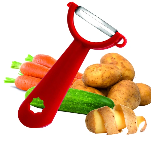 ULTRA SHARP Vegetable Peeler, Scrapper Double Edge Serrated - 10 x 2 x 5 cm, Multi Color, PP, Stainless Steel