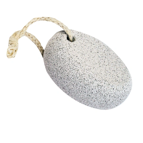 Oval Shaped Pumice Stone - 9 cm x 5.5 cm, White