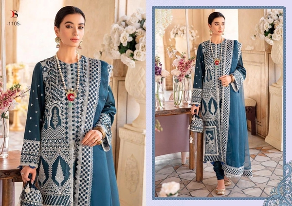 Charmlook Online Payment 🌹 Pakistani Designer Suit - Multicoulor, Free