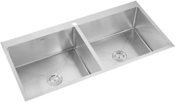 Anupam ANUPAM Stainless Steel Kitchen Sink ( 1145 x 510 x 250 mm / 45 x 20 x 10 inch ) Single Square Bowl 304 Grade, Satin/Matt Finish, PS752LX Counter TopCounter TopColor: SilverMade of Stainless SteelFinish: SatinWeight: 27.9 kg7 Days Return Policy, No questions asked.Hurry, Only 3 left! - silver, standered
