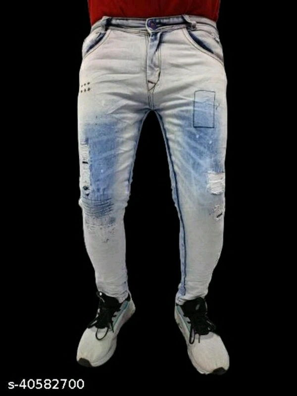 Fashionable Unique Men Jeans - 28