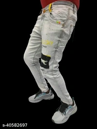 Fashionable Unique Men Jeans - 30