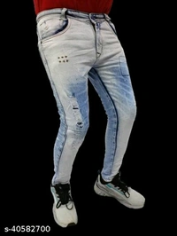 Fashionable Unique Men Jeans - 30