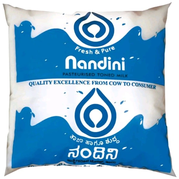Nandini Pasteurized Toned Milk 550