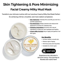 HONEY, OATMEAL, MILK & MUD SKIN TIGHTENING PORE MINIMISING FACIAL PACK - 50g - pre jar
