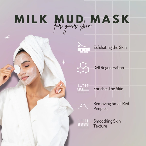 HONEY, OATMEAL, MILK & MUD SKIN TIGHTENING PORE MINIMISING FACIAL PACK - 50g - pre jar
