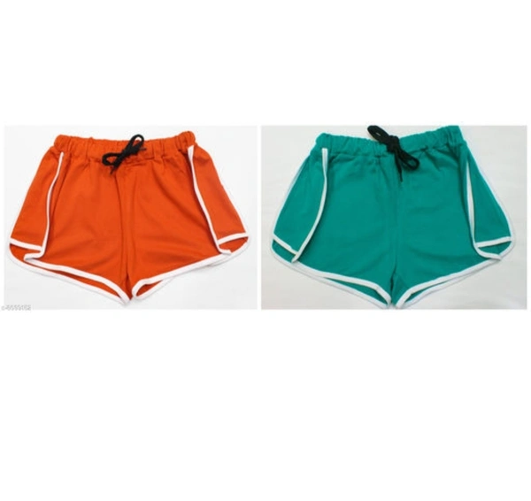 Solid Cotton Womens Shorts  - 26