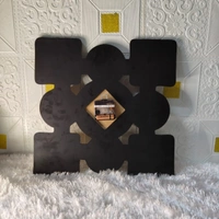 9 Pics with Clock - MDF Wall Collage Frame - SKU500 - Regular Price